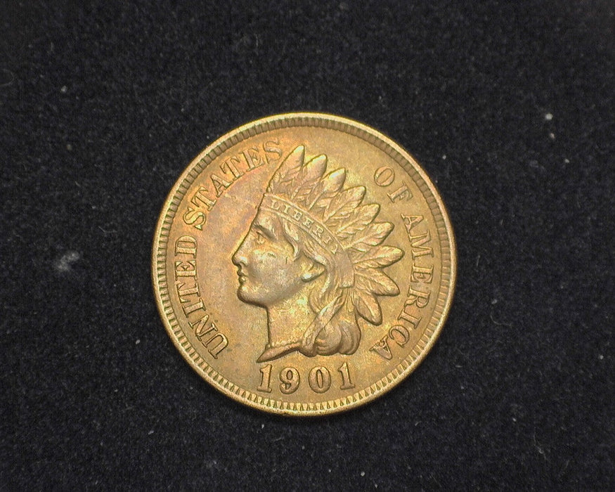 1901 Indian Head Penny/Cent AU - US Coin