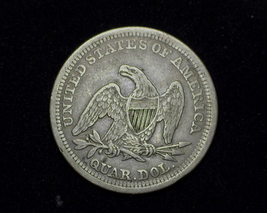 1854 Liberty Seated Quarter VF Arrows - US Coin