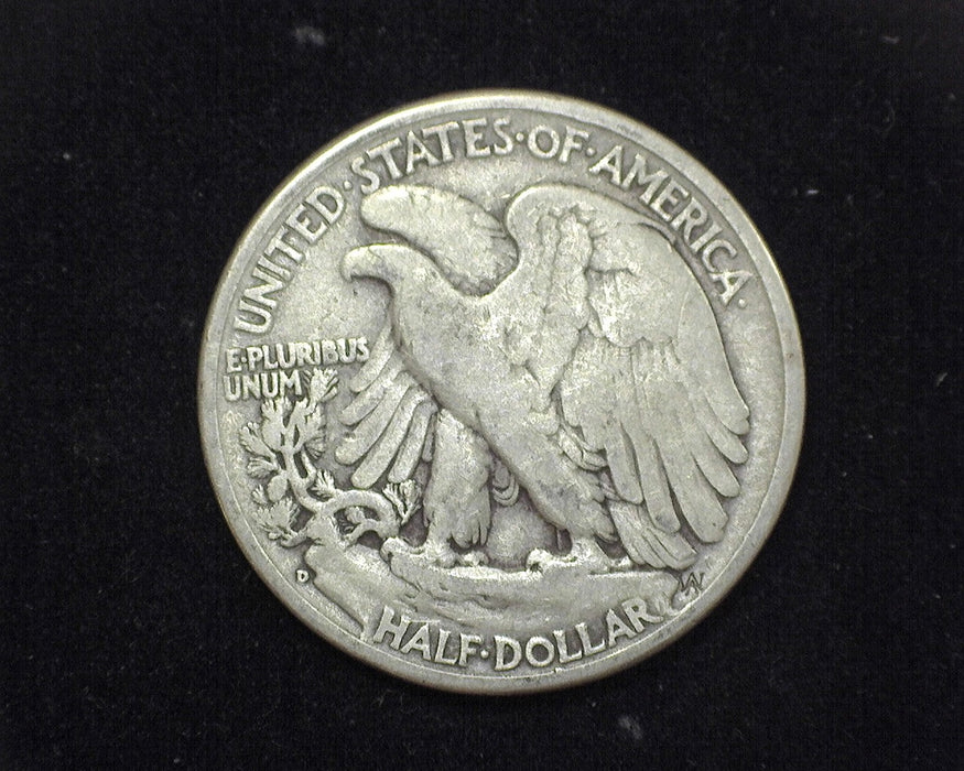 1938 D Liberty Walking Half Dollar F - US Coin