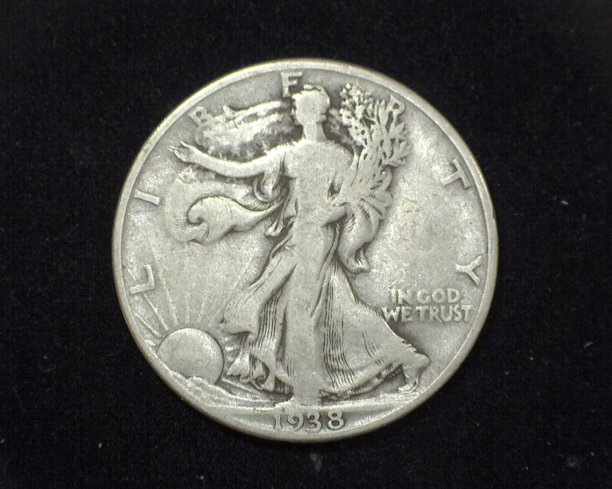 1938 D Liberty Walking Half Dollar F - US Coin