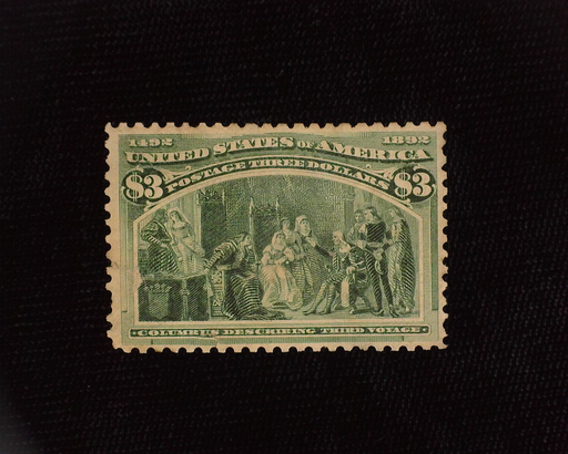 HS&C: US #243 Stamp Mint Small thin and tiny perf tear. Nice color. No gum. F/VF