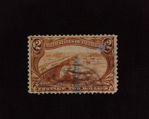 HS&C: US #293 Stamp Used Surface scrape upper right which caused a thin. Nice appearing filler. Faint cancel. XF