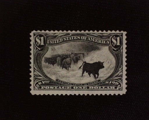 HS&C: US #292 Stamp Mint No gum. Well centered stamp with intense color. VF