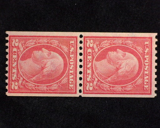 HS&C: US #442 Stamp Mint Fresh vertical pair. F NH