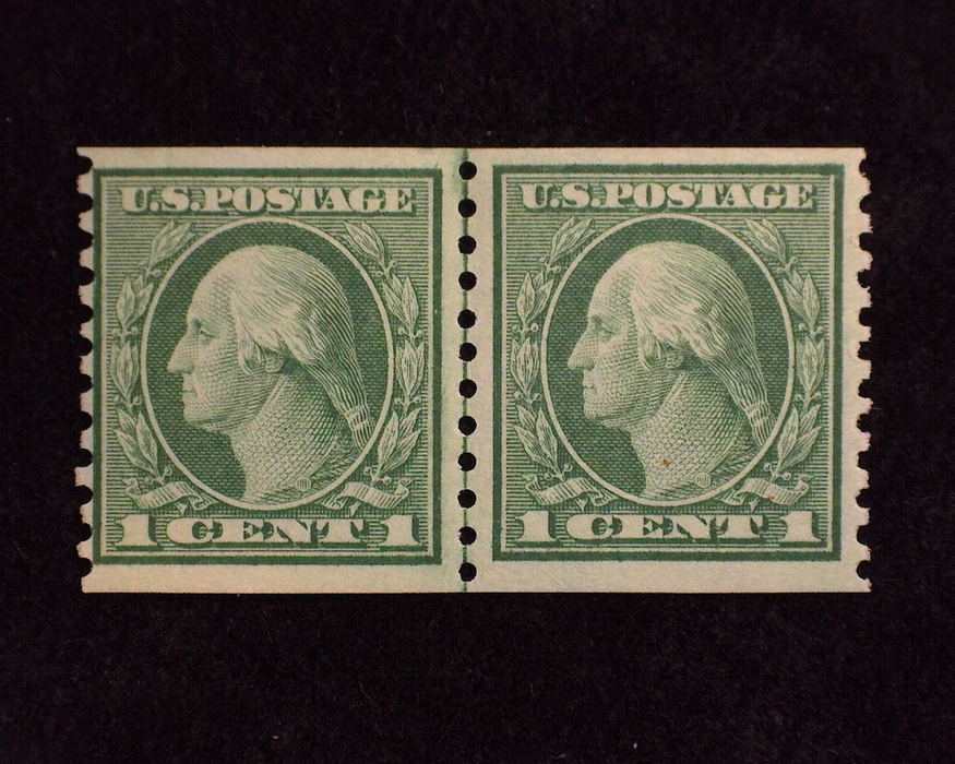 HS&C: US #448 Stamp Mint Fresh joint line pair. F NH