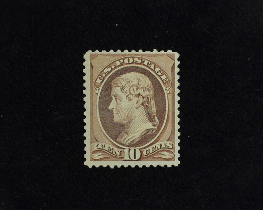 HS&C: US #209 Stamp Mint Regummed. Fresh. F/VF