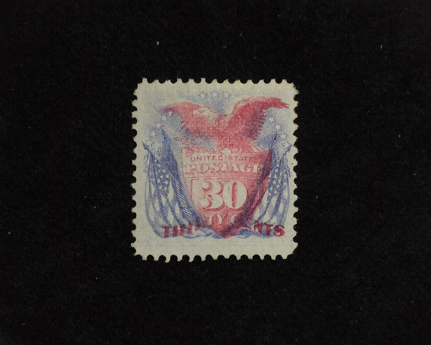 HS&C: US #121 Stamp Mint 4-15 P.S.E. certificate stating disturbed o.g. which is relatively light. Good color. F/VF H