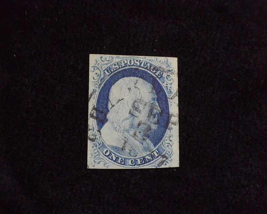 HS&C: US #9 Stamp Used Fresh four margin stamp. Deep color. VF/XF