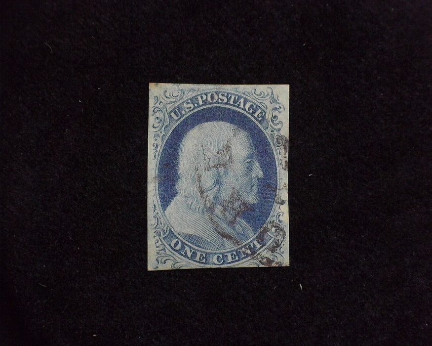 HS&C: US #7 Stamp Used Fresh three margin stamp. F/VF