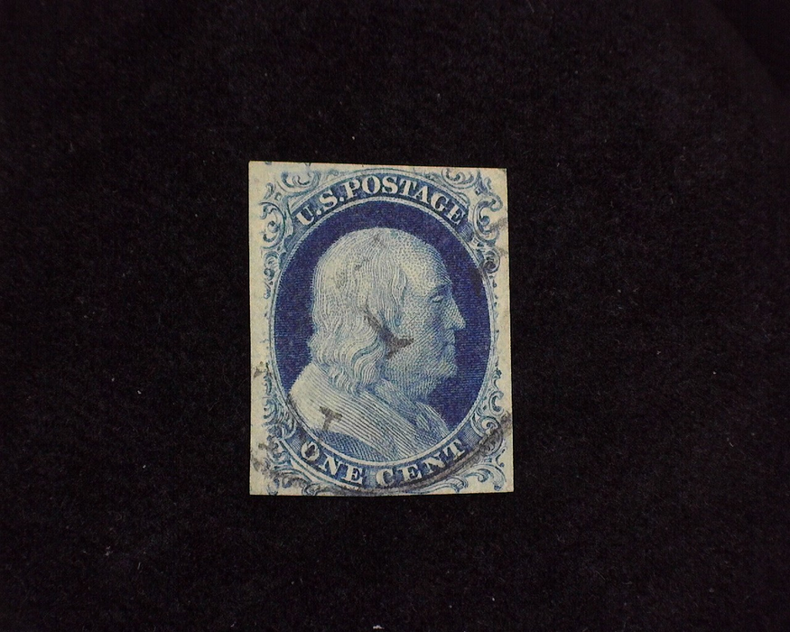 HS&C: US #9 Stamp Used Corner creases. Fresh. VF/XF