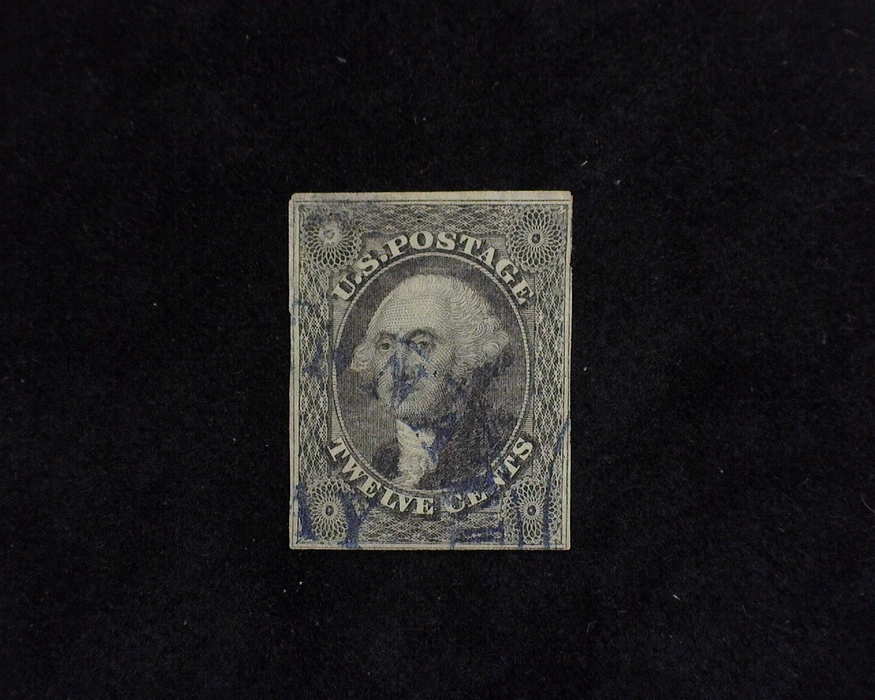 HS&C: US #17 Stamp Used Thins. Just four margin stamp. VF