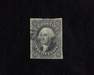 HS&C: US #17 Stamp Used 3 1/2 margin stamp. F/VF