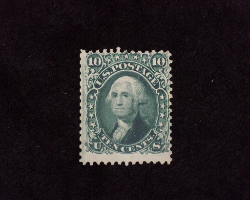 HS&C: US #68 Stamp Mint No gum. Reperf at left and tiny corner crease. F