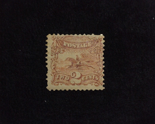 HS&C: US #113 Stamp Mint Regummed over thin. Sealed tear. AVG