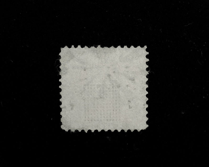 #116 Fancy geometric cork cancel. Corner crease. Used F US Stamp