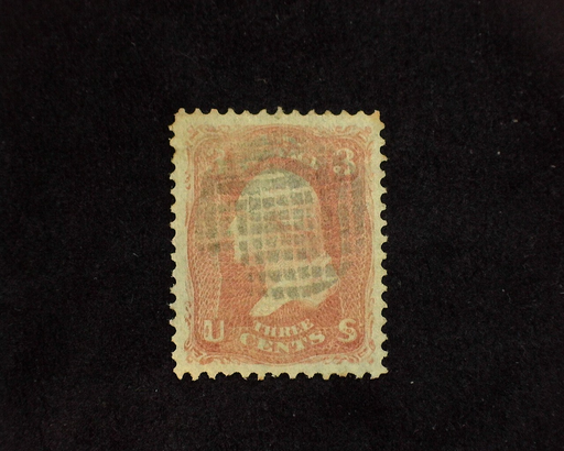 HS&C: US #94 Stamp Used Fresh stamp with faint cancel. VF/XF