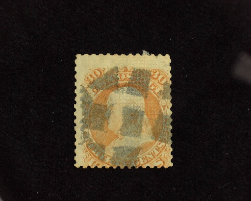 HS&C: US #100 Stamp Used Faint corner crease. AVG