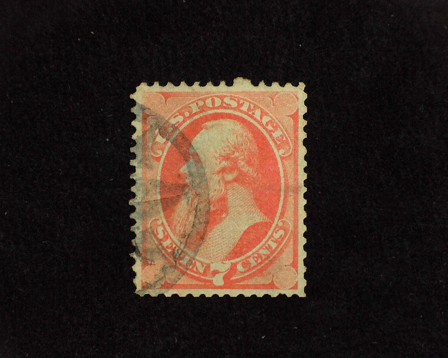 HS&C: US #136 Stamp Used Creases and thin. VF