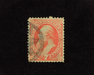 HS&C: US #136 Stamp Used Creases and thin. VF