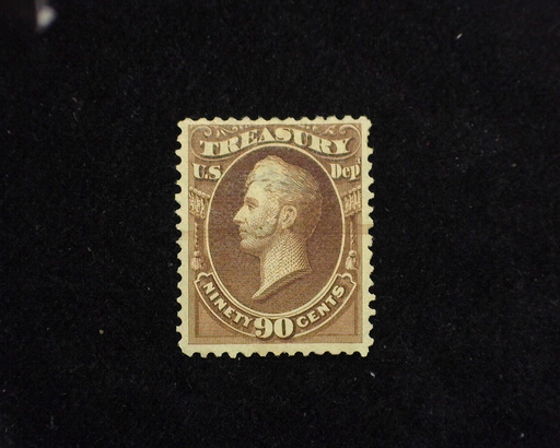 HS&C: US #O82 Stamp Mint No gum thin. F/VF