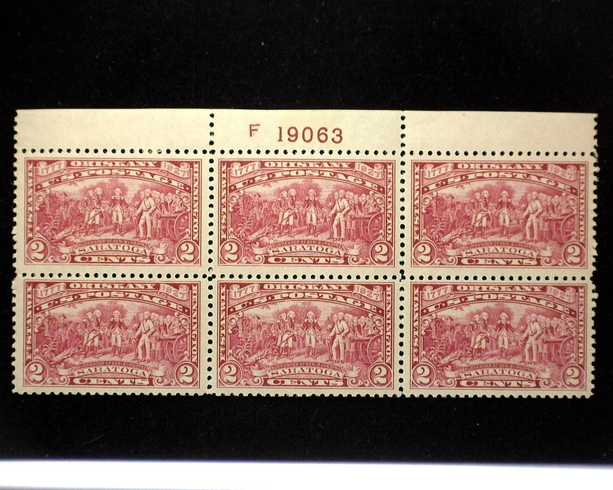 #644 Mint 2 cent Burgoyne plate block of six PL# 19063 VF NH US Stamp