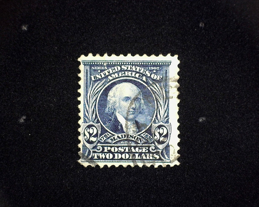 #312 Used Fresh used stamp with pin point thin F/VF US Stamp