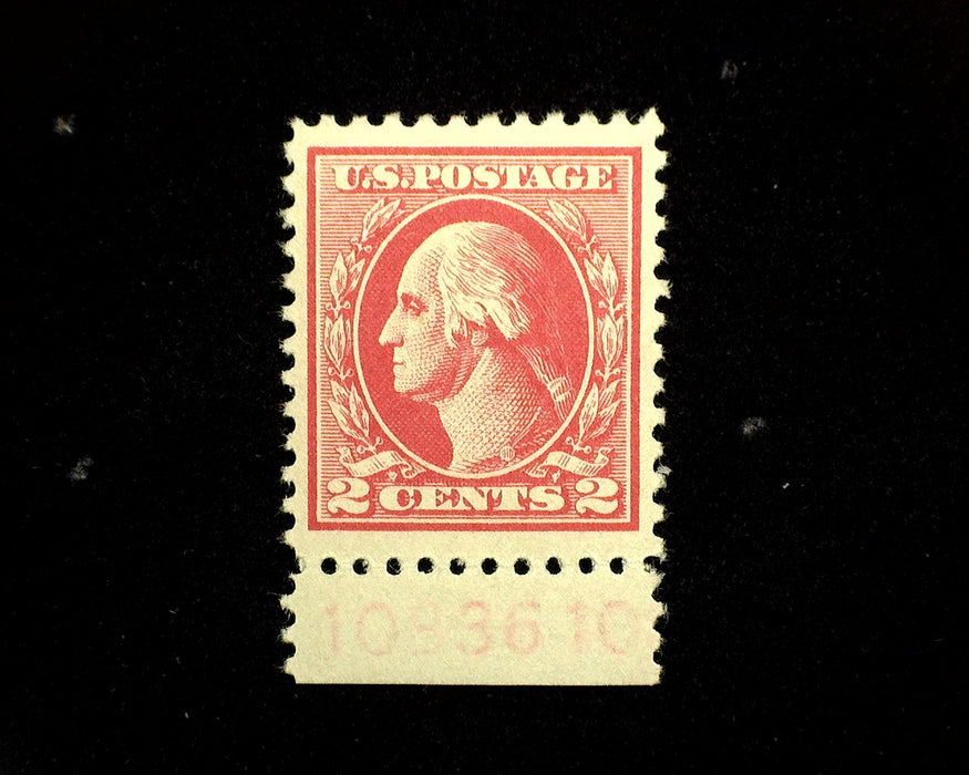 #526 MLH 2 cent Carmine Type IV Choice large margin stamp with ghost PL# XF US Stamp