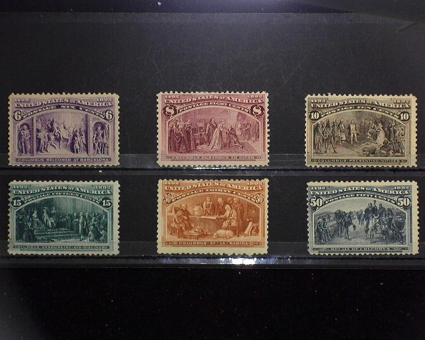 #230-240 1892 Columbian issue MH F US Stamp