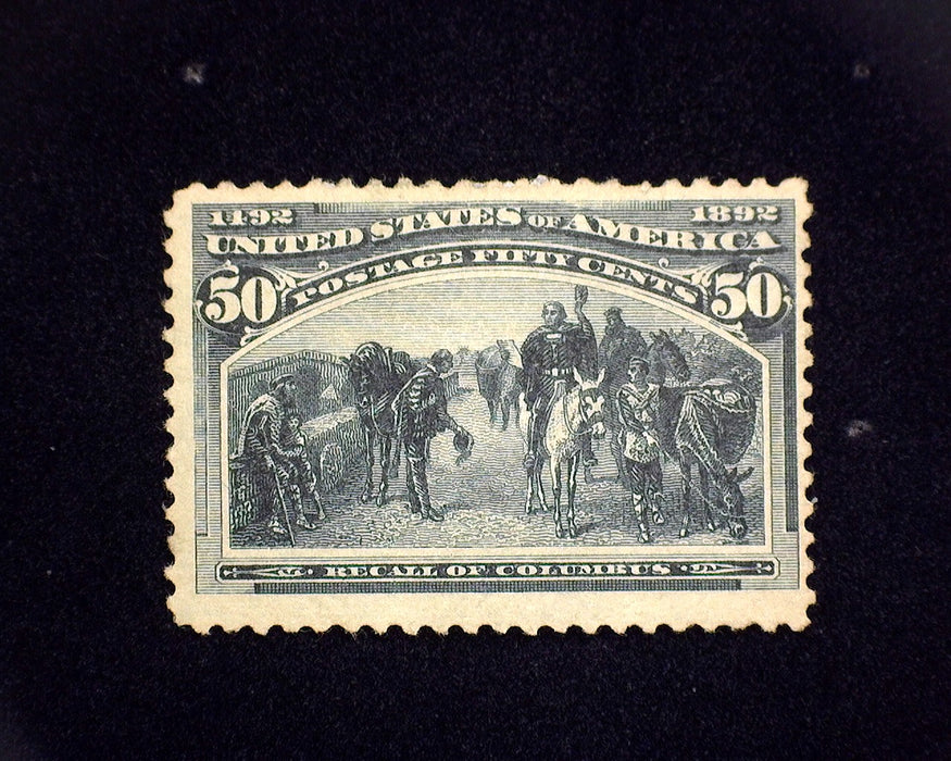 #240 MH 50 cent Columbian. F/VF US Stamp