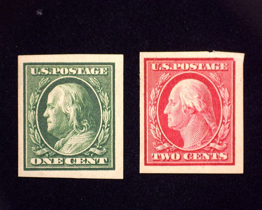 #383, 384 MLH 1910 issue 383, 384. XF US Stamp