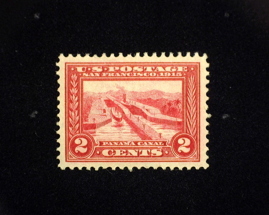 #398 MLH 2 cent Panama Pacific. XF/S US Stamp