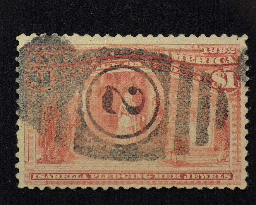 #241 1 Dollar Columbian Used F US Stamp