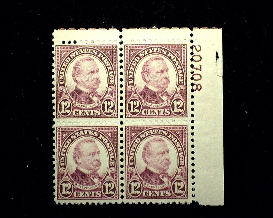 #693 12 Cent Cleveland Plate Block Mint VF NH US Stamp