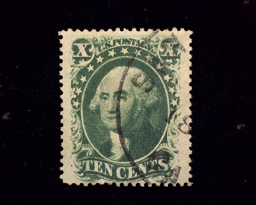 #35 Deep color stamp with faint Black Town cancel. F/VF Used US Stamp