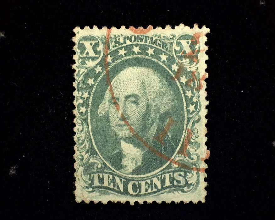 #32 Red Town cancel. F/VF Used US Stamp