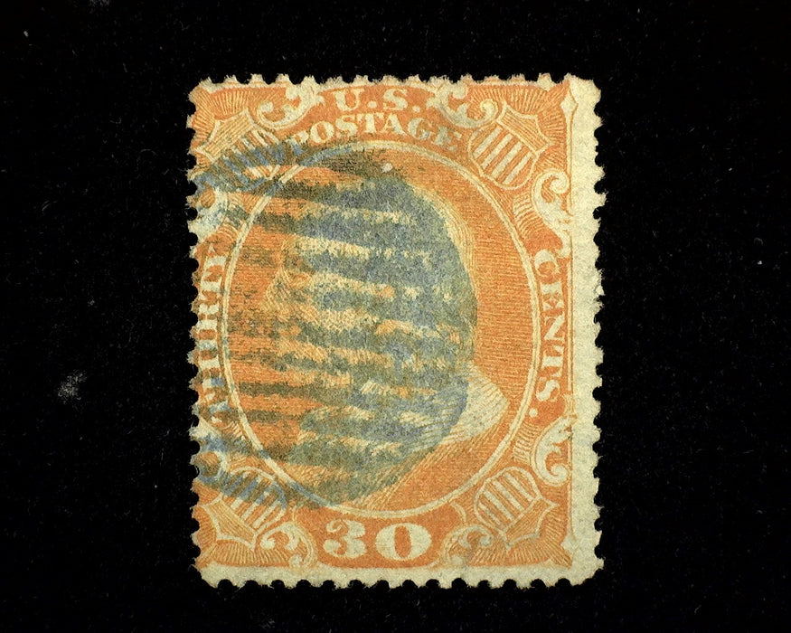 #38 Blue Grid cancel. F Used US Stamp