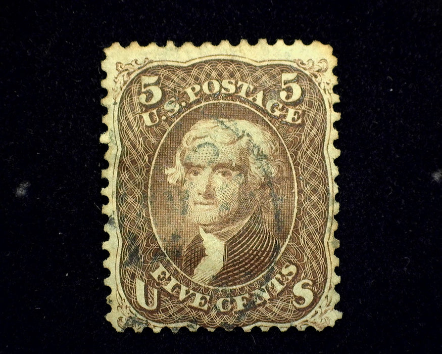 #76 Thin Used F US Stamp