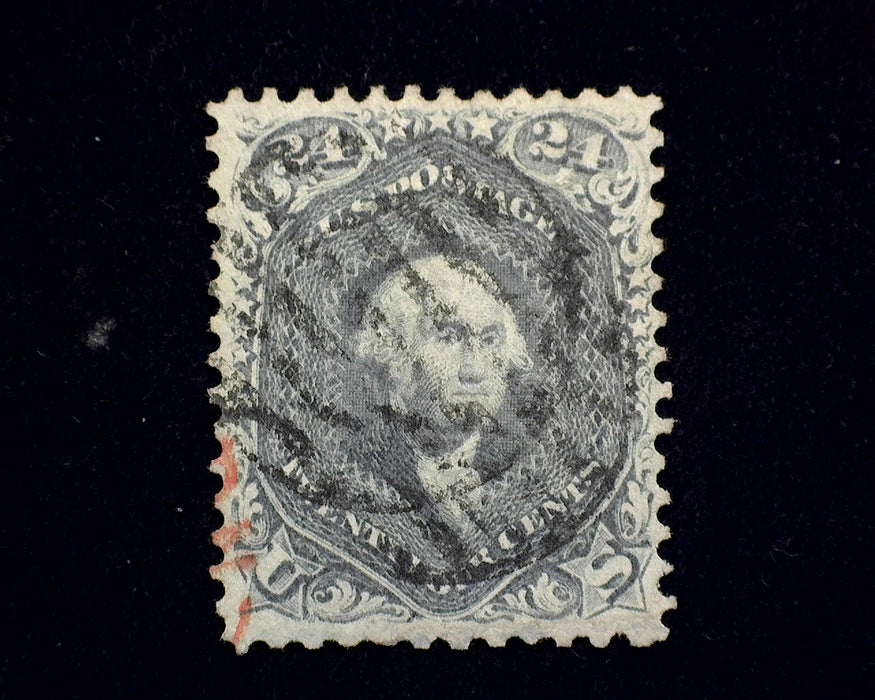 #78b Gray. Fresh with Black Grid cancel. Used VF US Stamp