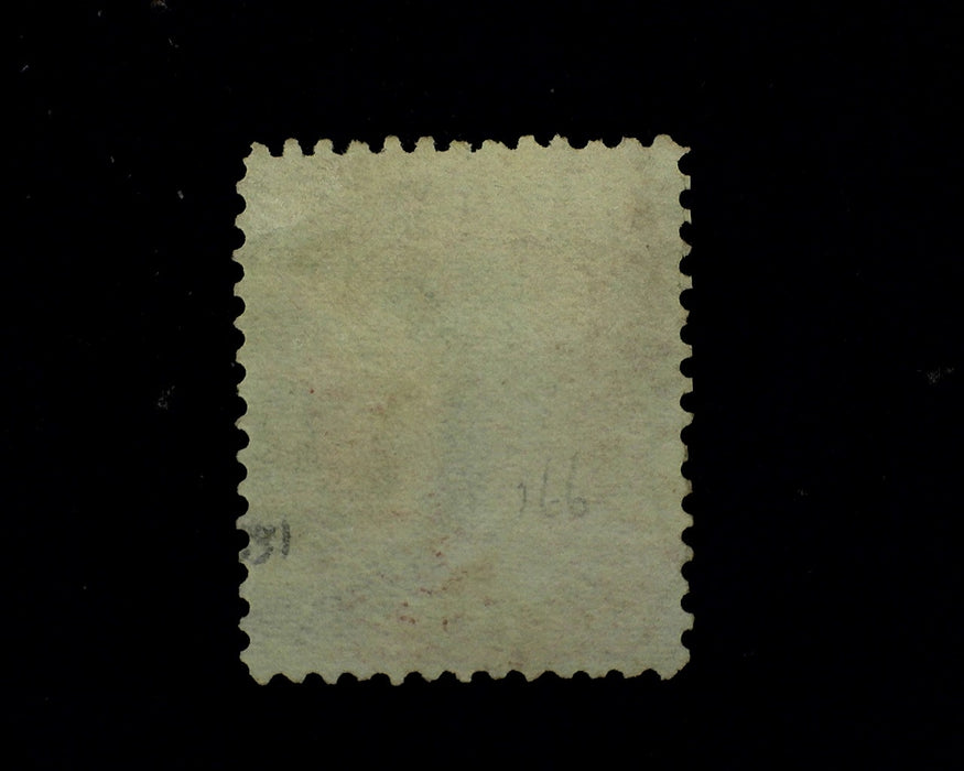 #166 Filled thins. Used Vf/Xf US Stamp