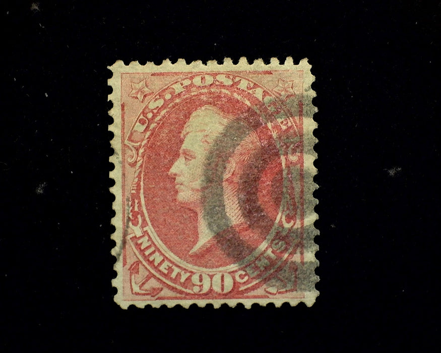 #166 Filled thins. Used Vf/Xf US Stamp