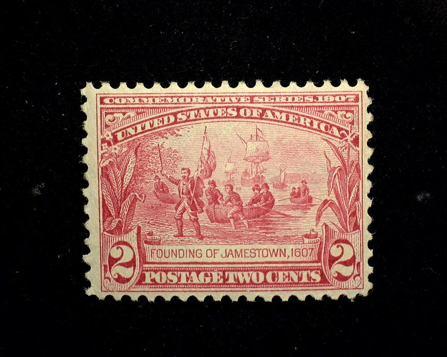 #329 2 cent Jamestown Mint VF NH US Stamp