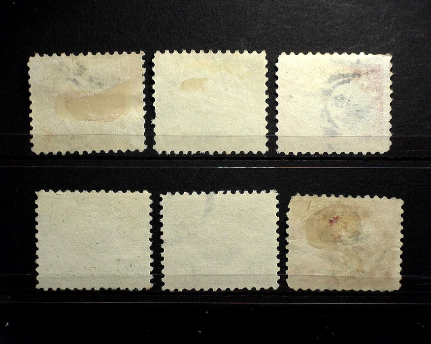 #C1 - C6 1918 - 1923 Airmail Issue F Used Fresh set US Stamp