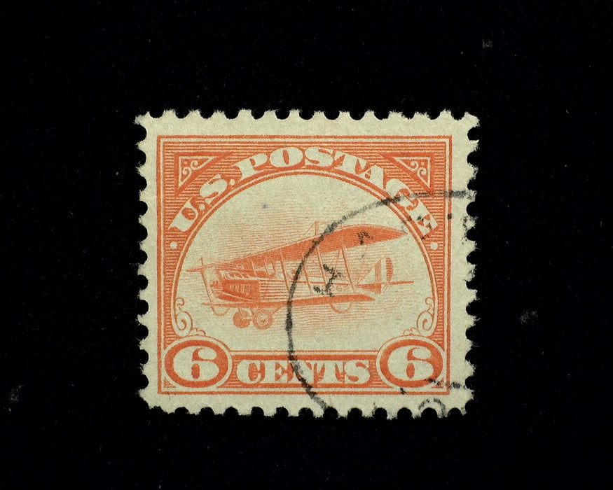 #C1 6 cent Airmail Vf/Xf Used Choice used stamp with faint cancel US Stamp