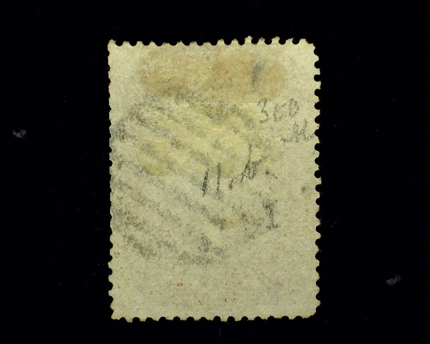 #28 Used Black grid cancel. F US Stamp