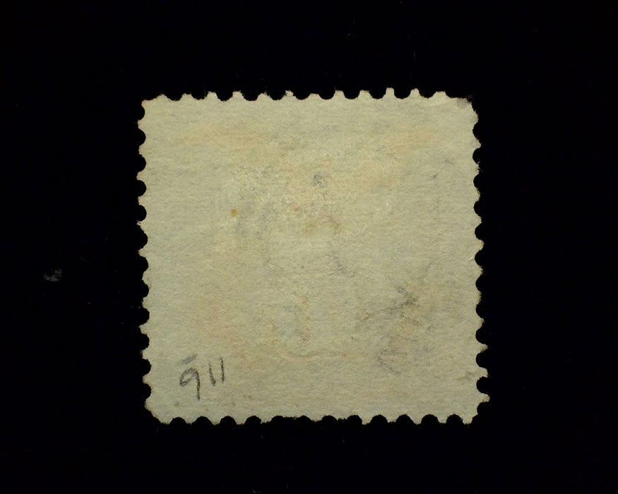 #116 Faint corner perf crease. Circle Cancel. Used Vf/Xf US Stamp