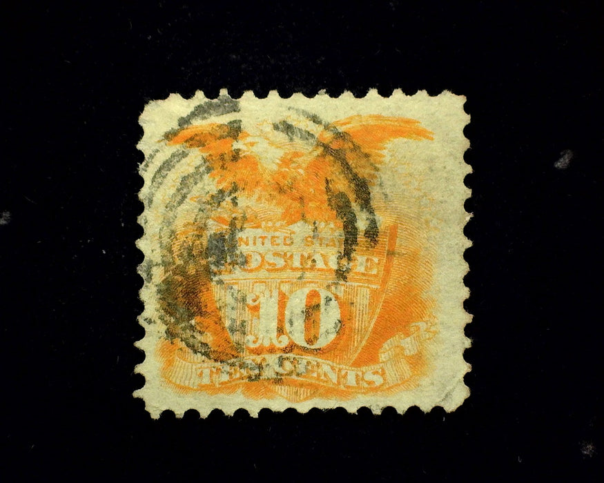 #116 Faint corner perf crease. Circle Cancel. Used Vf/Xf US Stamp