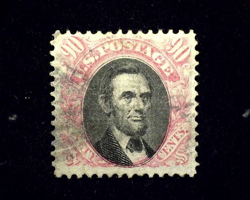 #122 Used Fresh stamp with Face Free Cork cancel. F/VF US Stamp