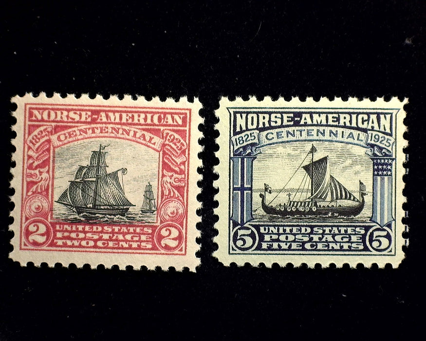 #620-621 Mint 1920 Norse Vf/Xf NH US Stamp