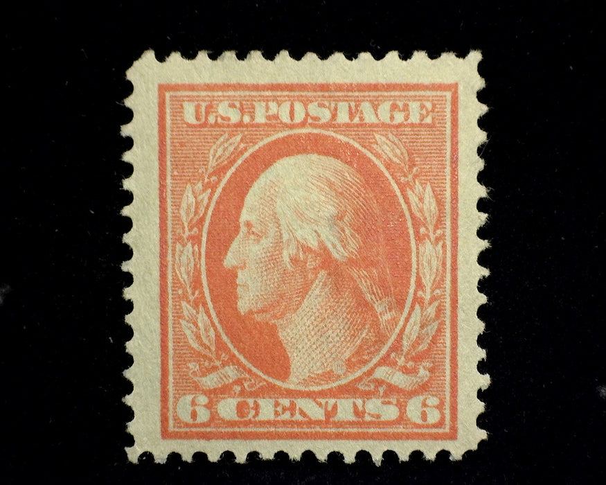 #379 6c Washington Choice large margin stamp. Mint Vf/Xf LH US Stamp