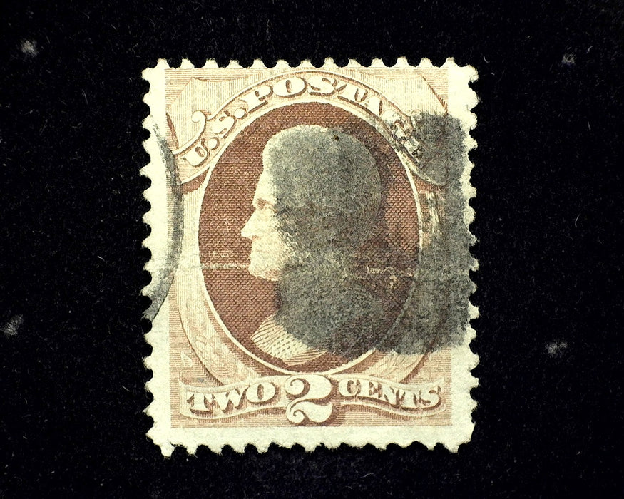 #135 Horizontal crease. F Used US Stamp